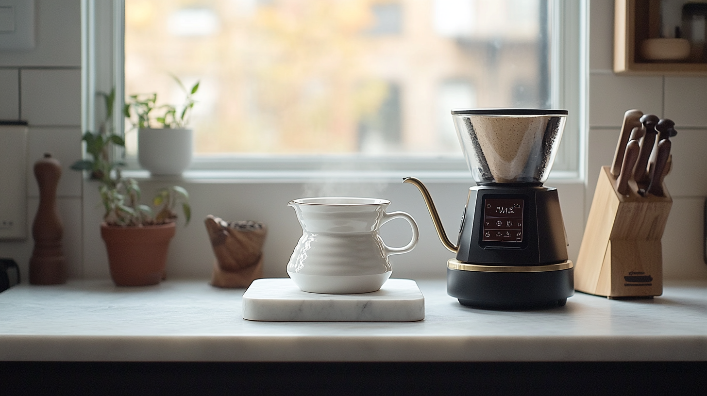 the case for hot water and gravity: 3 tools for a pour-over in nine inches of counter